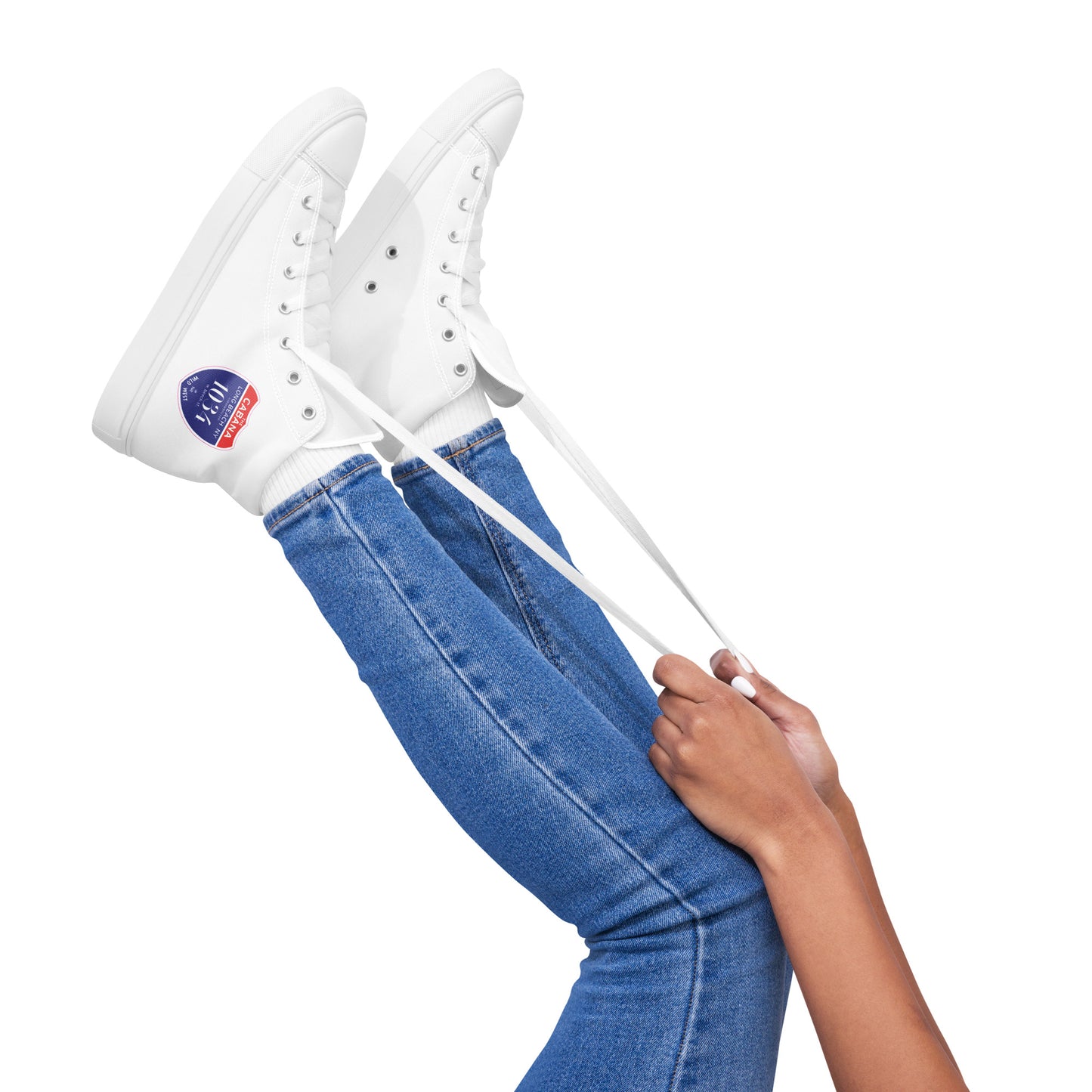 Women’s high top canvas shoes